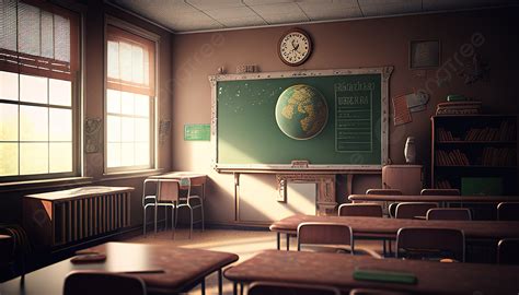 School Classroom Ww3 Animation Hd Wallpaper Art Background, Classroom ...