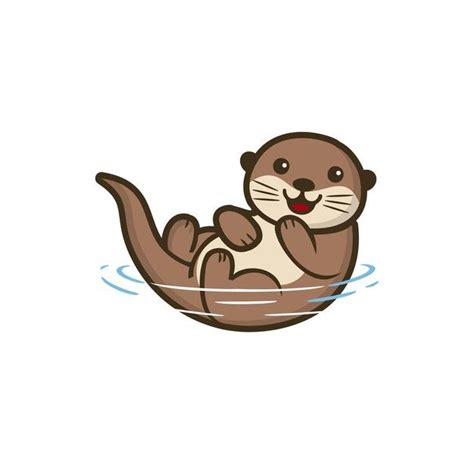 Animal Cute Otter Illustration in 2021 | Otter illustration, Animal ...