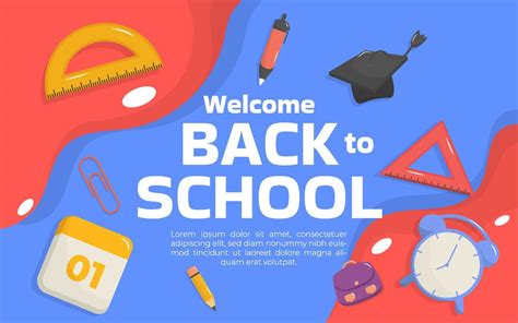 Welcome Back to School Banner 11571534 Vector Art at Vecteezy