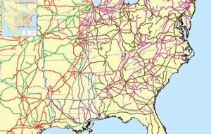 Rail Map Of America - Alysia Margeaux