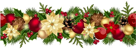 Christmas Decorative Garland PNG Clipart Picture | Gallery Yopriceville ...