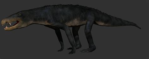 3d model of Baurusuchus by petrmenshikov on DeviantArt