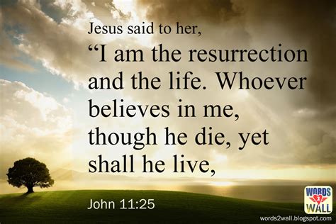 I am the resurrection and the life - Free Bible Desktop Verse Wallpaper ...