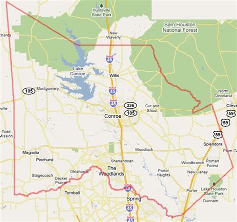 Montgomery County Map Texas | Hiking In Map