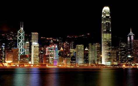 Hong Kong cityscape, cityscape, Hong Kong, China, night HD wallpaper ...