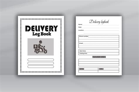 Delivery Logbook Home Delivery Service Graphic by VMSIT · Creative Fabrica