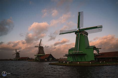 Windmills at Zaanse Schans, Netherlands