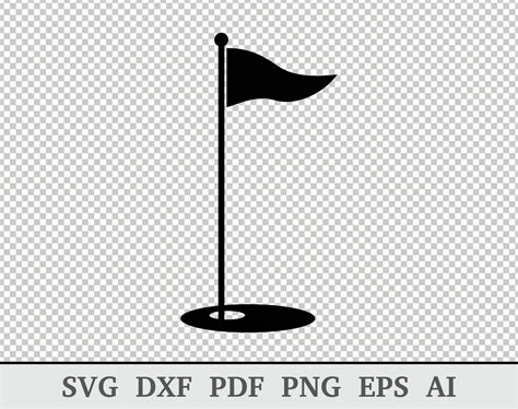 Golf Flag Svg Golf SVG Golf Flag Vector Golf Flag Clipart | Etsy UK