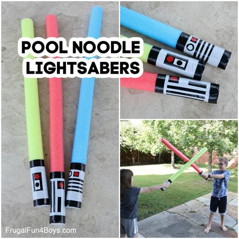 Make a Pool Noodle Lightsaber - Frugal Fun For Boys and Girls