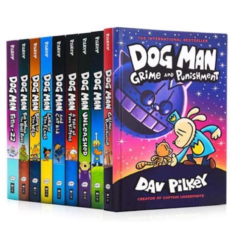 Dog Man Series 1-9 Books Set dogman Children's Collection by Dav Pilkey ...