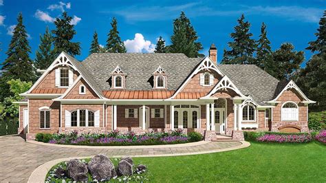 Plan 25624GE: Richly Detailed Craftsman with Finished Lower Level ...