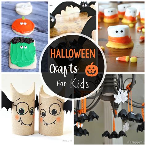 25 Cute & Easy Halloween Crafts for Kids - Crazy Little Projects