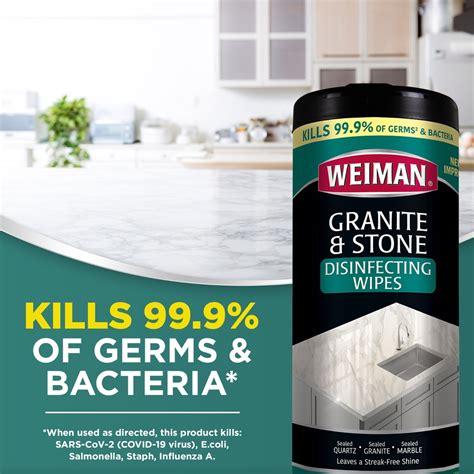 Granite & Stone Disinfecting Wipes | Weiman