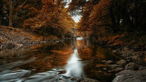 Download Fall Nature River 4k Ultra HD Wallpaper