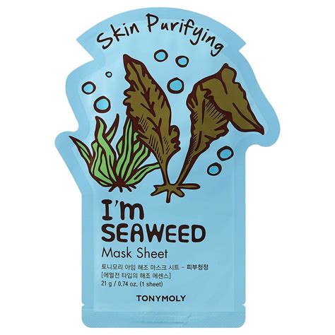 I'm Seaweed Sheet Mask in 2021 | Seaweed mask, Sheet mask set, Tony moly