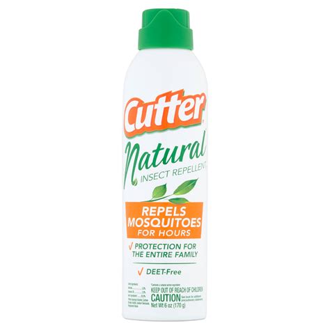 Cutter Natural Insect Repellent, DEET Free, 6 Ounces - Walmart.com