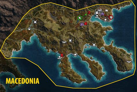 AC Odyssey: Makedonia Map - tombs, ostracons, documents, secrets ...