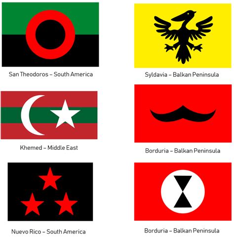 Fictional Country Flags from Tintin : vexillology