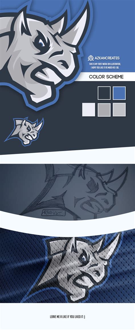 Rhino - Mascot logo design on Behance