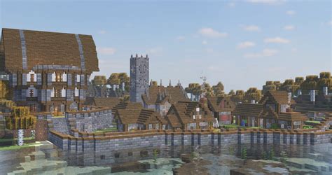 A medieval village I have been working on for three months : Minecraft ...