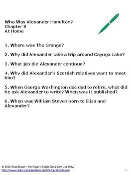 Who was Alexander Hamilton Biography Study by Rosa Mauer | TpT