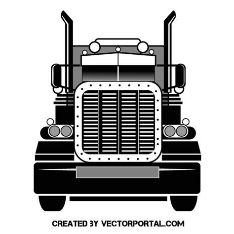 Truck Front Vector at GetDrawings | Free download