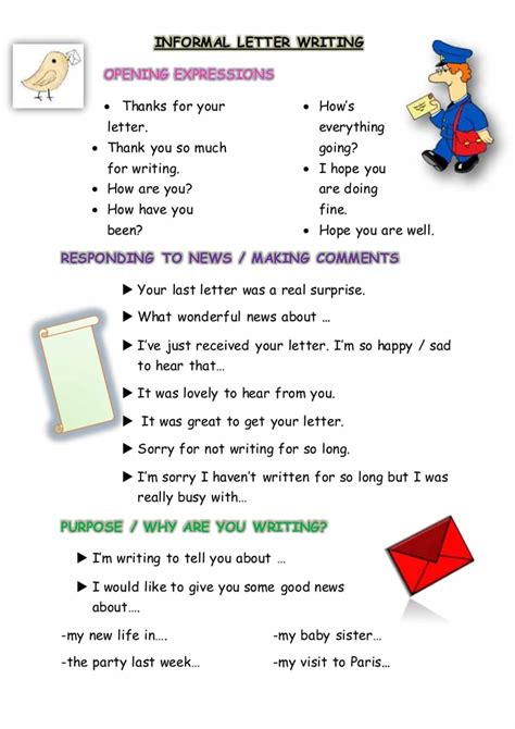 How to Write a Letter: Informal and Formal English – ESL Buzz