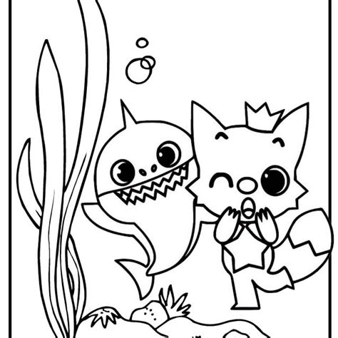 Baby shark coloring pages - filninto