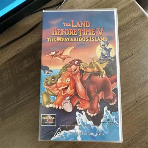 THE LAND BEFORE TIME 5 The Mysterious Island VHS Video Tape $8.00 ...