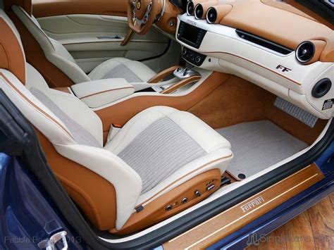 Ferrari FF interior white and brown wood interior | Luxury car interior ...