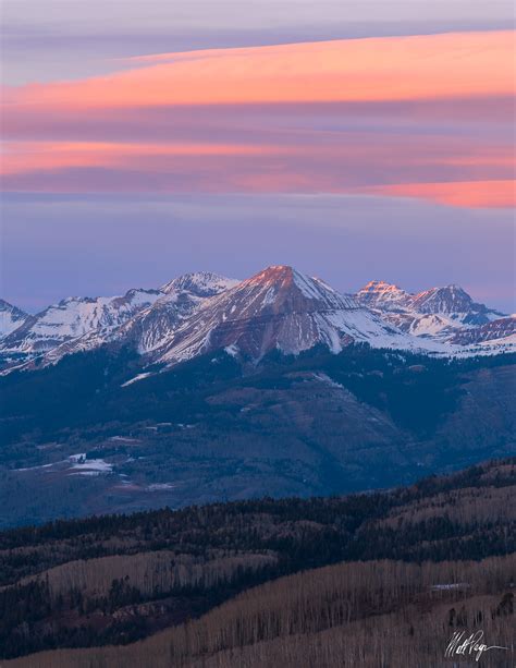 Engineer Mountain Winter Sunset | Durango, Colorado