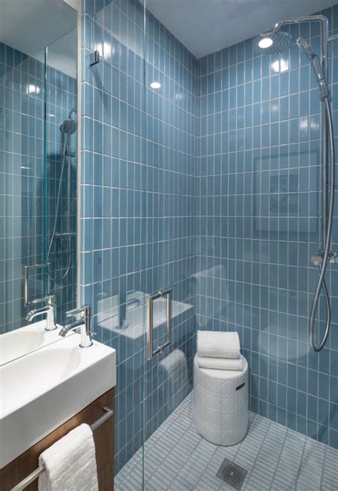 Noz Design: Modern Blue Shower Wall Tile | Shower wall tile, Blue ...