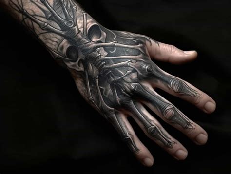 Skeleton Hand Tattoo men - symbolicink.com