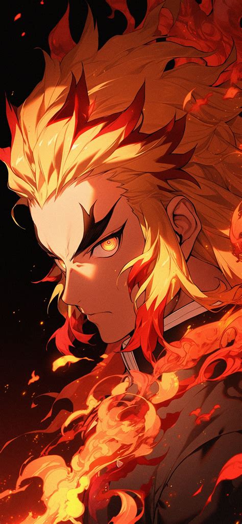 Rengoku Aesthetic Dark Orange Wallpapers - Anime Wallpapers HD