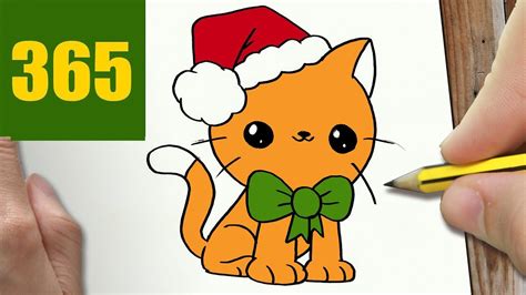 How To Draw A Christmas Cat Easy - Howto Techno