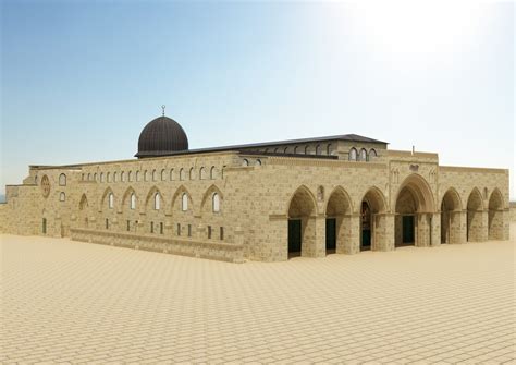 ArtStation - Al-Aqsa Mosque interior- exterior 3ds max vray model ...