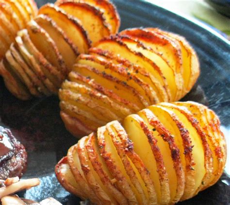 Sliced Baked Potatoes Recipe - Sweet Potato Cooking