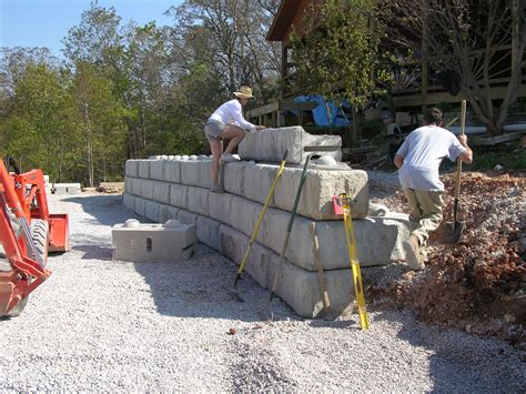 Gravity Block Retaining Wall Design