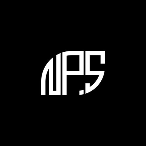 NPS letter logo design on BLACK background. NPS creative initials ...