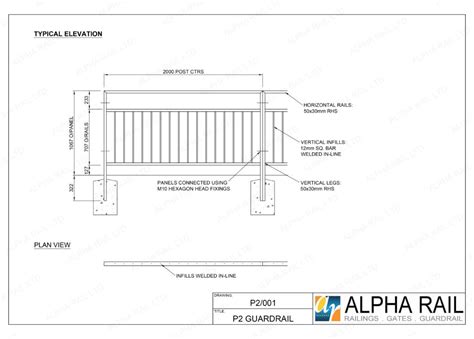 P2 Pedestrian Guardrail | Alpha Rail