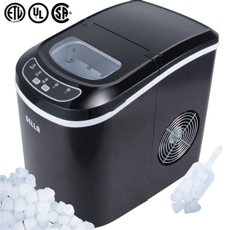 Portable Electric Ice Cube Maker 26 lb/ per day Machine, 3 Selectable ...