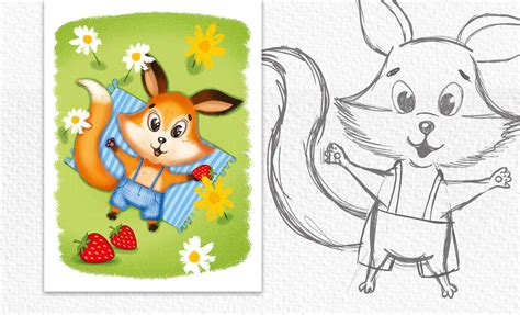 Illustrations for children's poems about animals on Behance