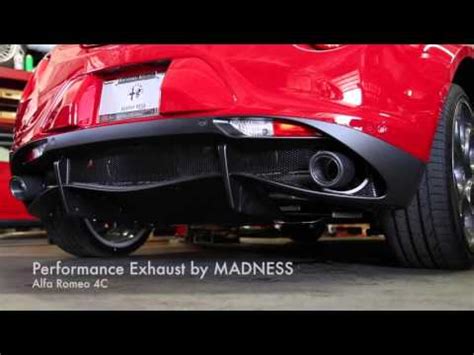 Sound Clip: Alfa Romeo 4C Performance Exhaust by MADNESS - YouTube