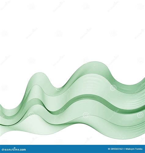 Modern Wave Pattern. Green Wave. Design Element. Eps 10 Stock Vector ...