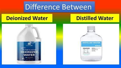 Difference between Deionized Water and Distilled Water - YouTube