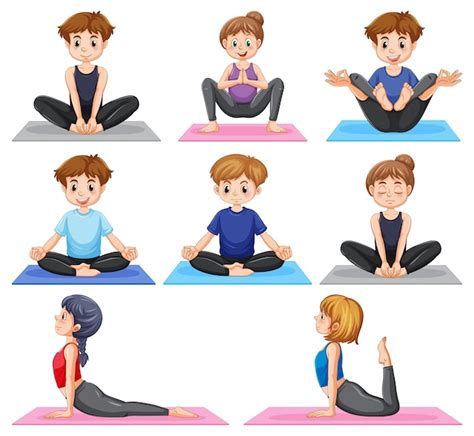 Cartoon Yoga Poses Pictures And Names - Infoupdate.org