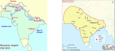 Map - Mauryan empire