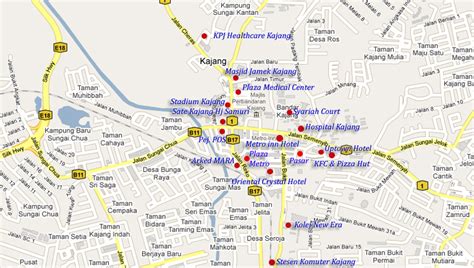 Kajang Map - Malaysia