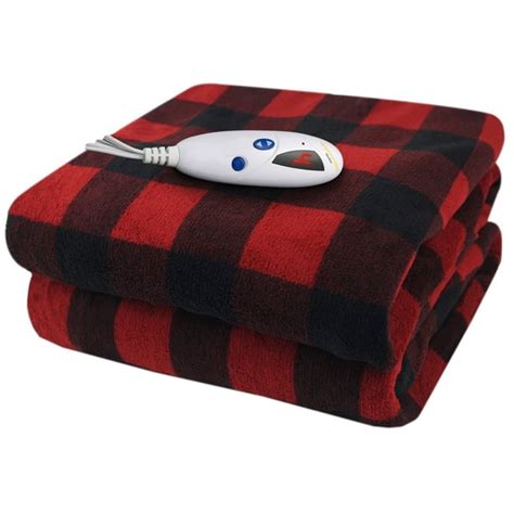 Pure Warmth Microplush Electric Heated Warming Throw Blanket Digital ...