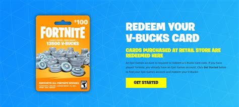 How to Redeem a $100 Fortnite V-Bucks Gift Card